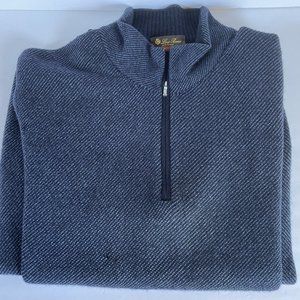 Loro Piana Roadster Pull Men's Cashmere with holes